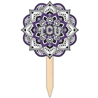 TCU Horned Frogs 18'' x 12'' Mandala Yard Stake
