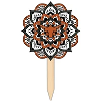 Texas Longhorns 18'' x 12'' Mandala Yard Stake