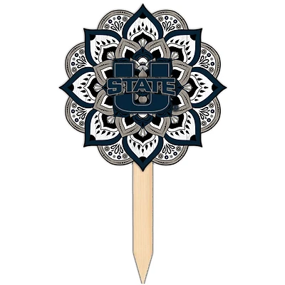 Utah State Aggies 18'' x 12'' Mandala Yard Stake