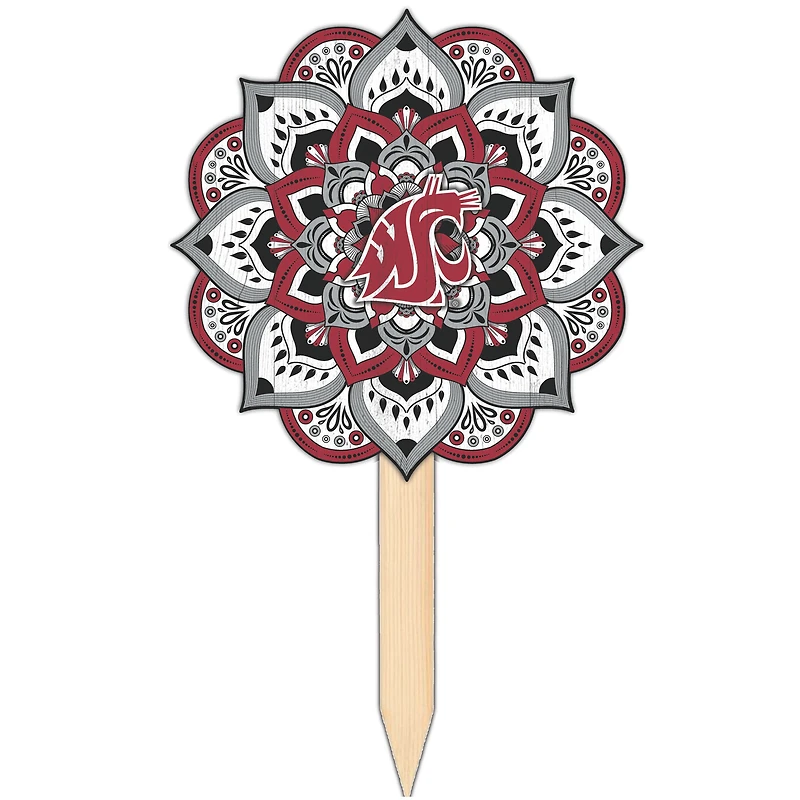 Washington State Cougars 18'' x 12'' Mandala Yard Stake