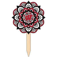 Wisconsin Badgers 18'' x 12'' Mandala Yard Stake