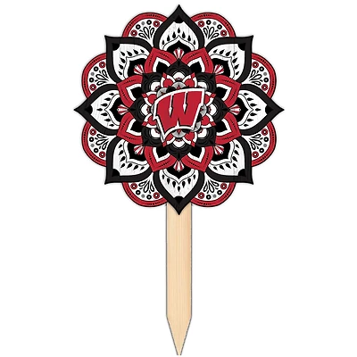 Wisconsin Badgers 18'' x 12'' Mandala Yard Stake