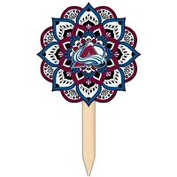 Colorado Avalanche 18'' x 12'' Mandala Yard Stake