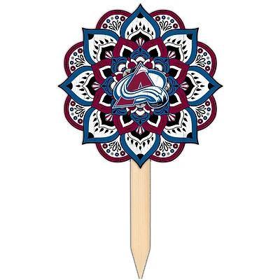 Colorado Avalanche 18'' x 12'' Mandala Yard Stake