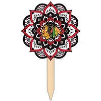 Chicago Blackhawks 18'' x 12'' Mandala Yard Stake