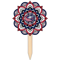 Columbus Blue Jackets 18'' x 12'' Mandala Yard Stake
