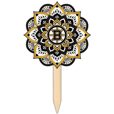 Boston Bruins 18'' x 12'' Mandala Yard Stake