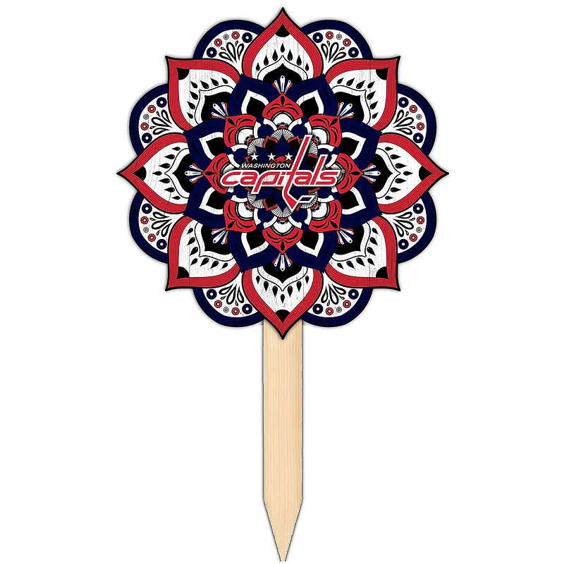 Washington Capitals 18'' x 12'' Mandala Yard Stake