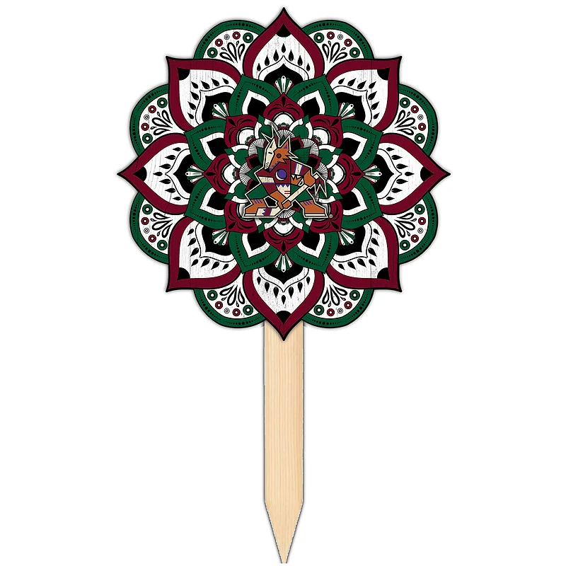 Arizona Coyotes 18'' x 12'' Mandala Yard Stake