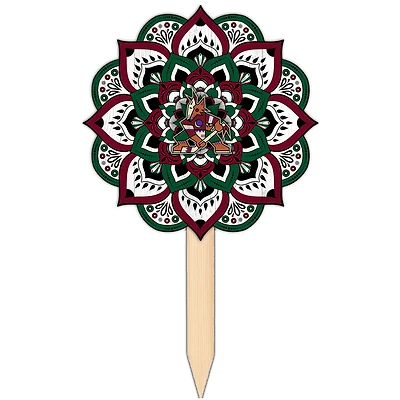 Arizona Coyotes 18'' x 12'' Mandala Yard Stake