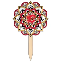 Calgary Flames 18'' x 12'' Mandala Yard Stake
