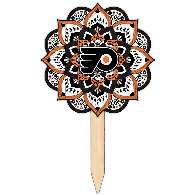 Philadelphia Flyers 18'' x 12'' Mandala Yard Stake