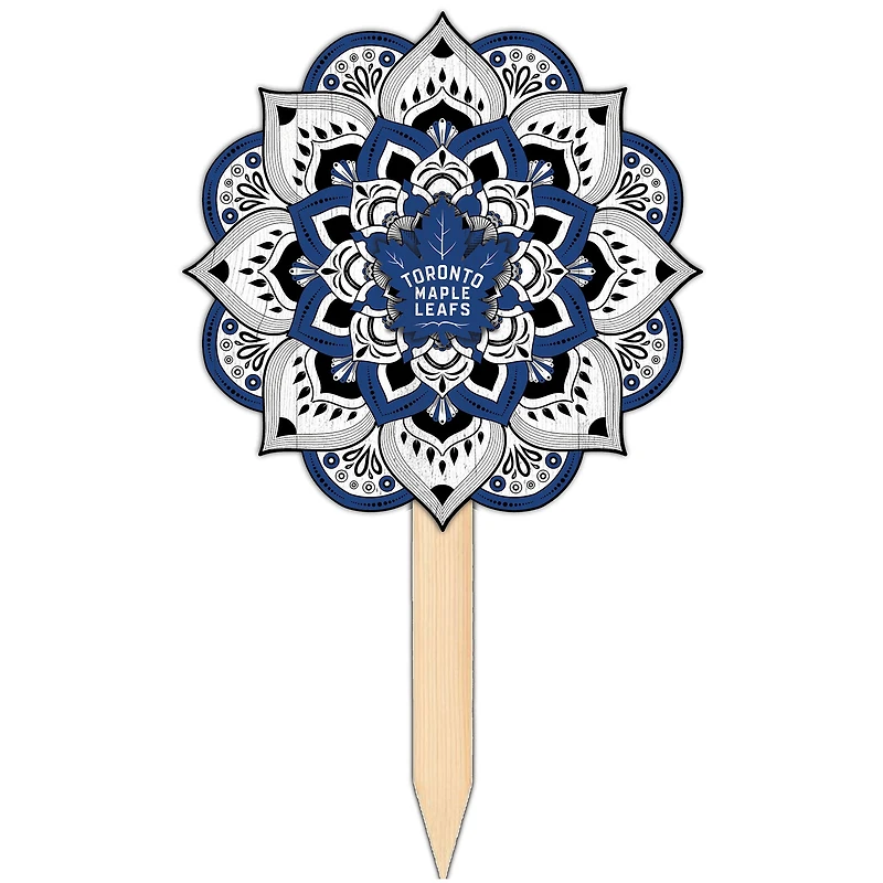 Toronto Maple Leafs 18'' x 12'' Mandala Yard Stake