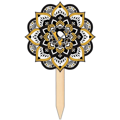 Pittsburgh Penguins 18'' x 12'' Mandala Yard Stake