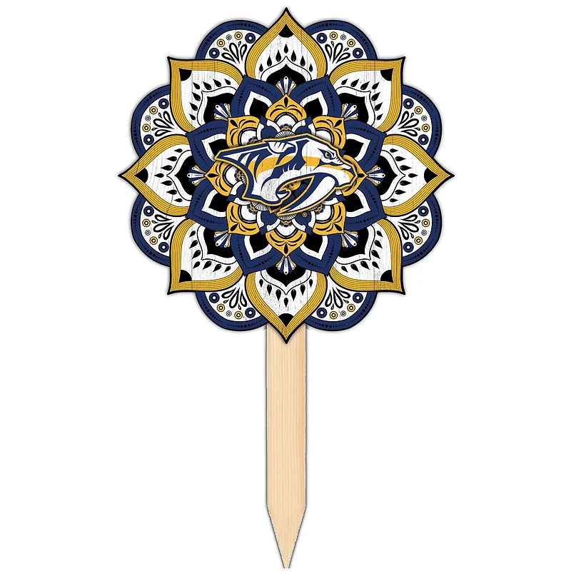 Nashville Predators 18'' x 12'' Mandala Yard Stake