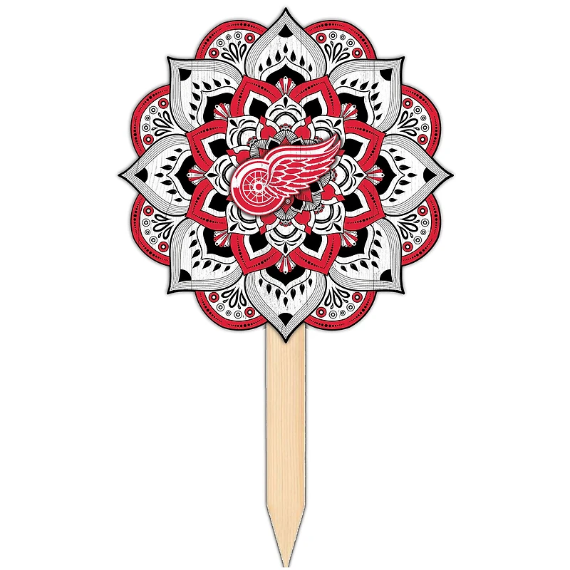 Detroit Red Wings 18'' x 12'' Mandala Yard Stake