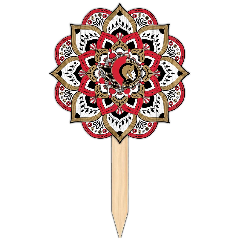 Ottawa Senators 18'' x 12'' Mandala Yard Stake