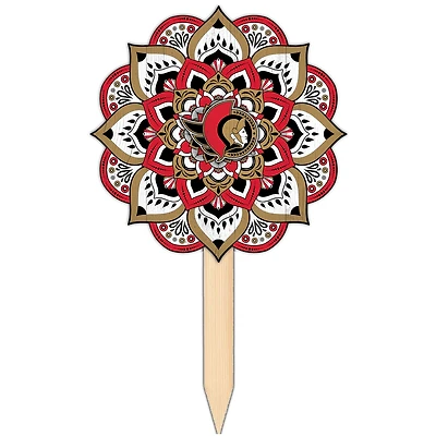 Ottawa Senators 18'' x 12'' Mandala Yard Stake