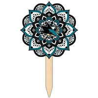 San Jose Sharks 18'' x 12'' Mandala Yard Stake
