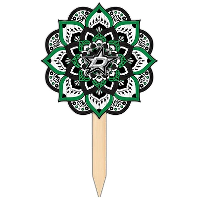 Dallas Stars 18'' x 12'' Mandala Yard Stake
