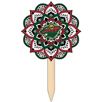 Minnesota Wild 18'' x 12'' Mandala Yard Stake