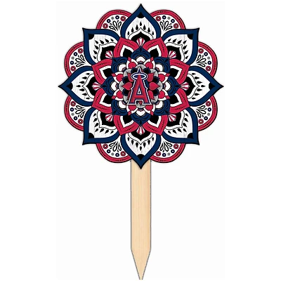 Los Angeles Angels 18'' x 12'' Mandala Yard Stake