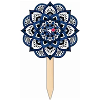 Toronto Blue Jays 18'' x 12'' Mandala Yard Stake