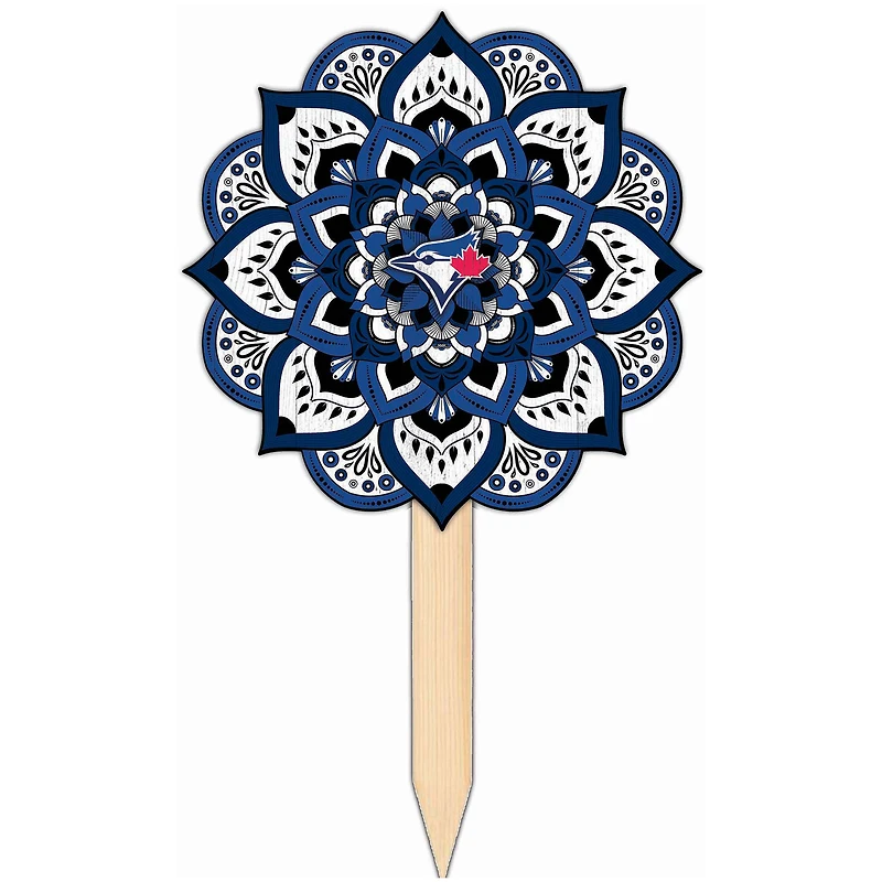 Toronto Blue Jays 18'' x 12'' Mandala Yard Stake