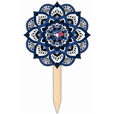 Toronto Blue Jays 18'' x 12'' Mandala Yard Stake