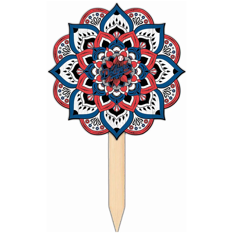 Los Angeles Dodgers 18'' x 12'' Mandala Yard Stake