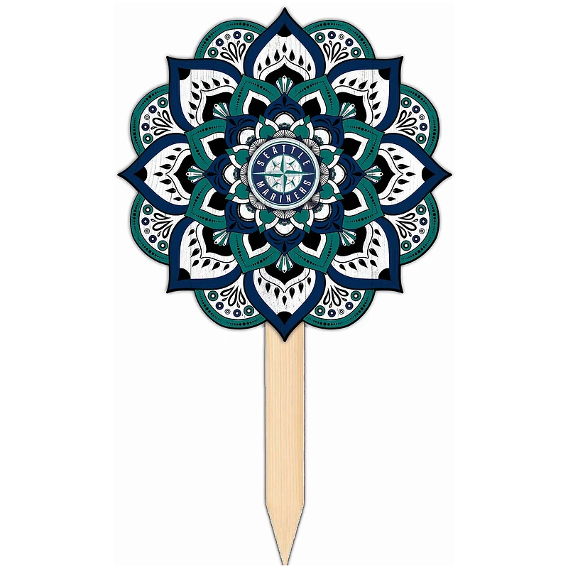Seattle Mariners 18'' x 12'' Mandala Yard Stake