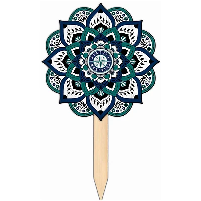 Seattle Mariners 18'' x 12'' Mandala Yard Stake