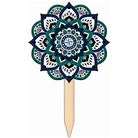 Seattle Mariners 18'' x 12'' Mandala Yard Stake