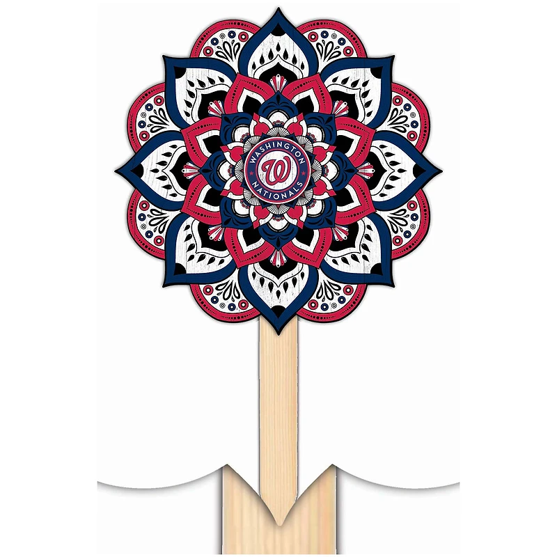 Washington Nationals 18'' x 12'' Mandala Yard Stake