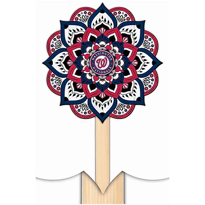 Washington Nationals 18'' x 12'' Mandala Yard Stake