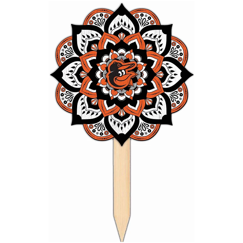 Baltimore Orioles 18'' x 12'' Mandala Yard Stake