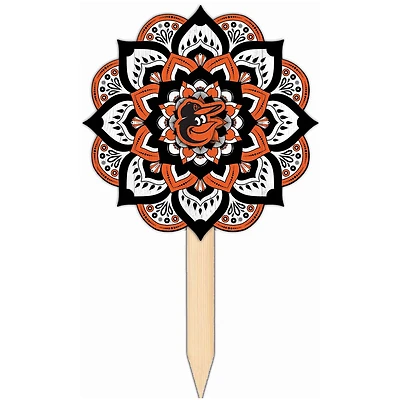 Baltimore Orioles 18'' x 12'' Mandala Yard Stake