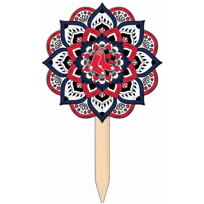 Boston Red Sox 18'' x 12'' Mandala Yard Stake
