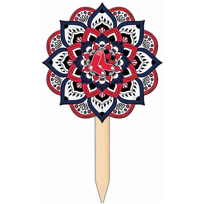 Boston Red Sox 18'' x 12'' Mandala Yard Stake