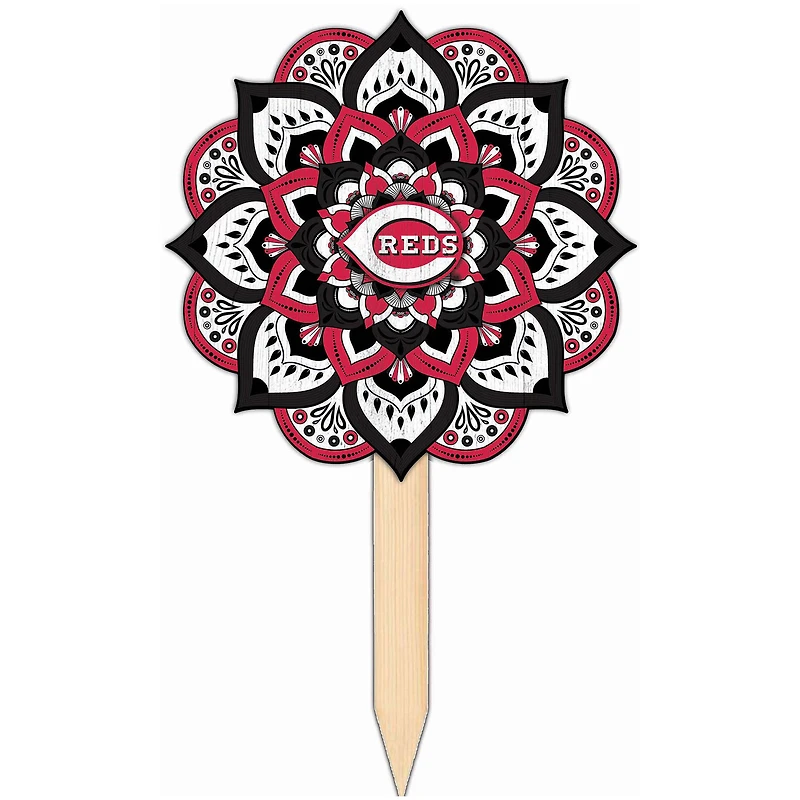 Cincinnati Reds 18'' x 12'' Mandala Yard Stake