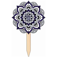 Colorado Rockies 18'' x 12'' Mandala Yard Stake