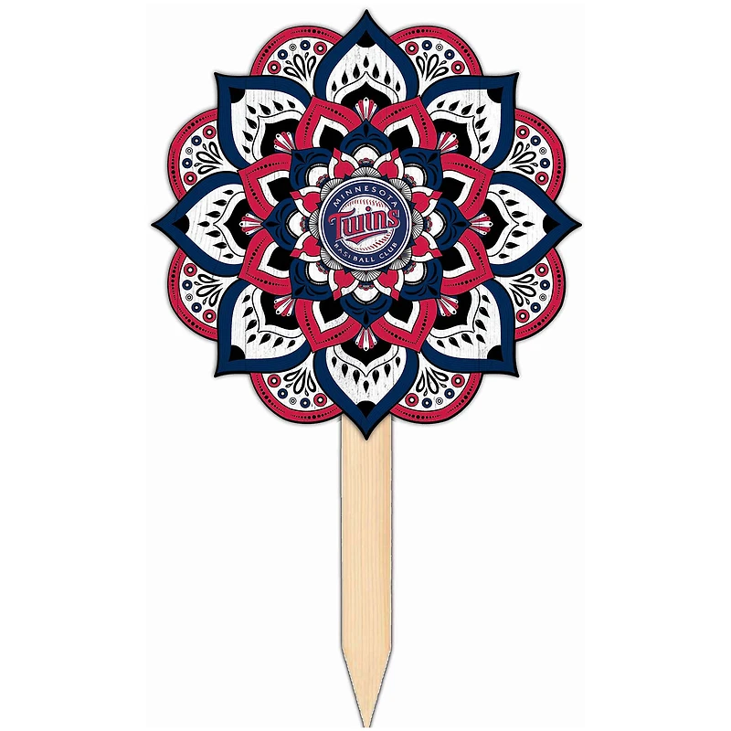 Minnesota Twins 18'' x 12'' Mandala Yard Stake