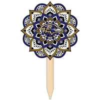Baltimore Ravens 18'' x 12'' Mandala Yard Stake