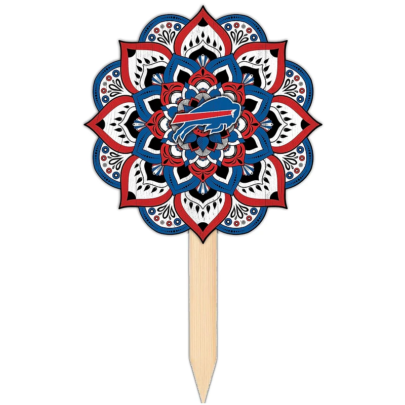 Buffalo Bills 18'' x 12'' Mandala Yard Stake