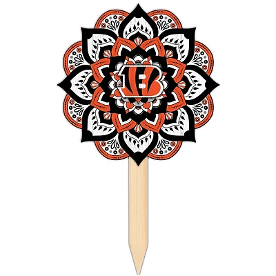 Cincinnati Bengals 18'' x 12'' Mandala Yard Stake