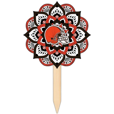 Cleveland Browns 18'' x 12'' Mandala Yard Stake