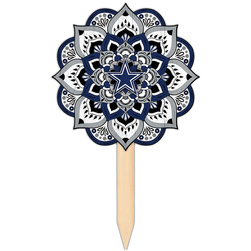 Dallas Cowboys 18'' x 12'' Mandala Yard Stake