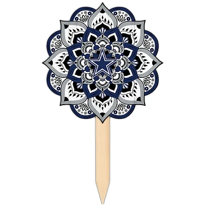 Dallas Cowboys 18'' x 12'' Mandala Yard Stake
