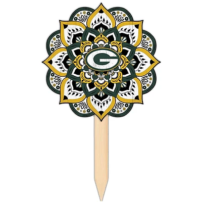 Green Bay Packers 18'' x 12'' Mandala Yard Stake