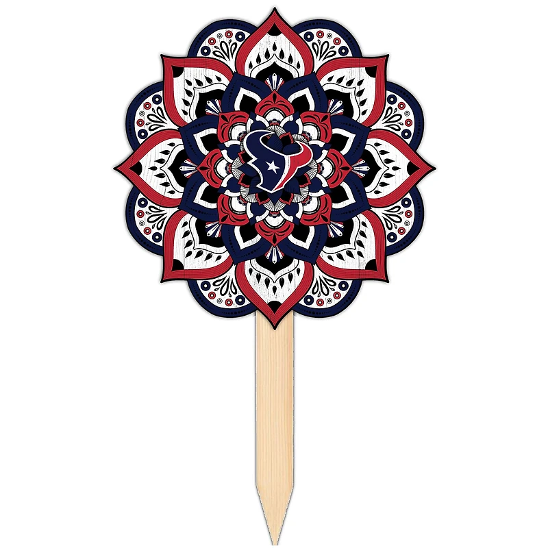 Houston Texans 18'' x 12'' Mandala Yard Stake